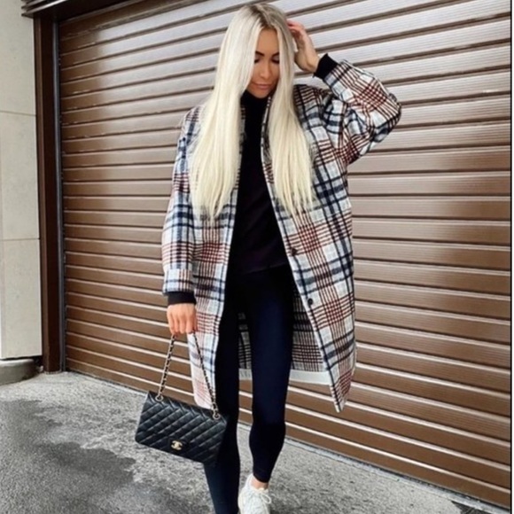 Zara long plaid overshirt - Picture 16 of 16